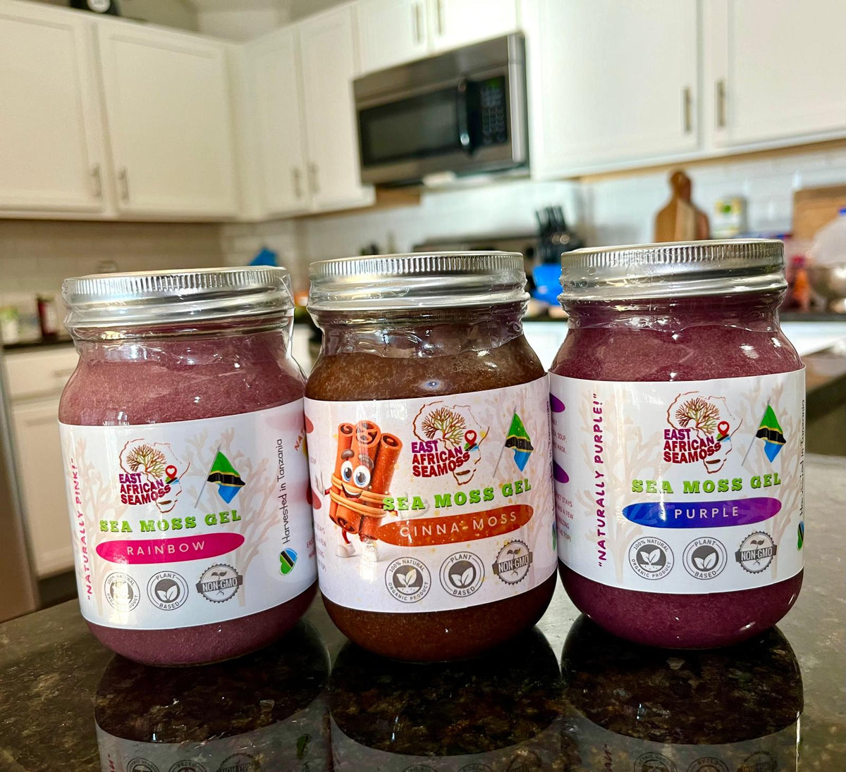 ELDERBERRY GINGER East African Sea Moss Gel (flavored)