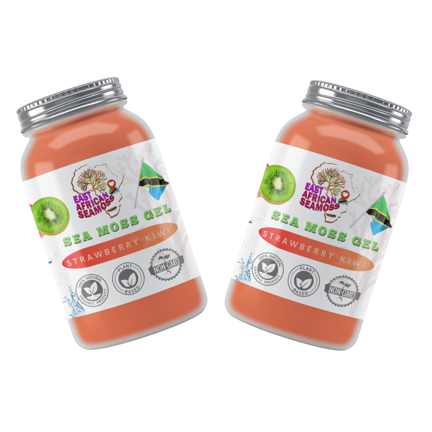 Strawberry Kiwi East African Sea Moss Gel (flavored)