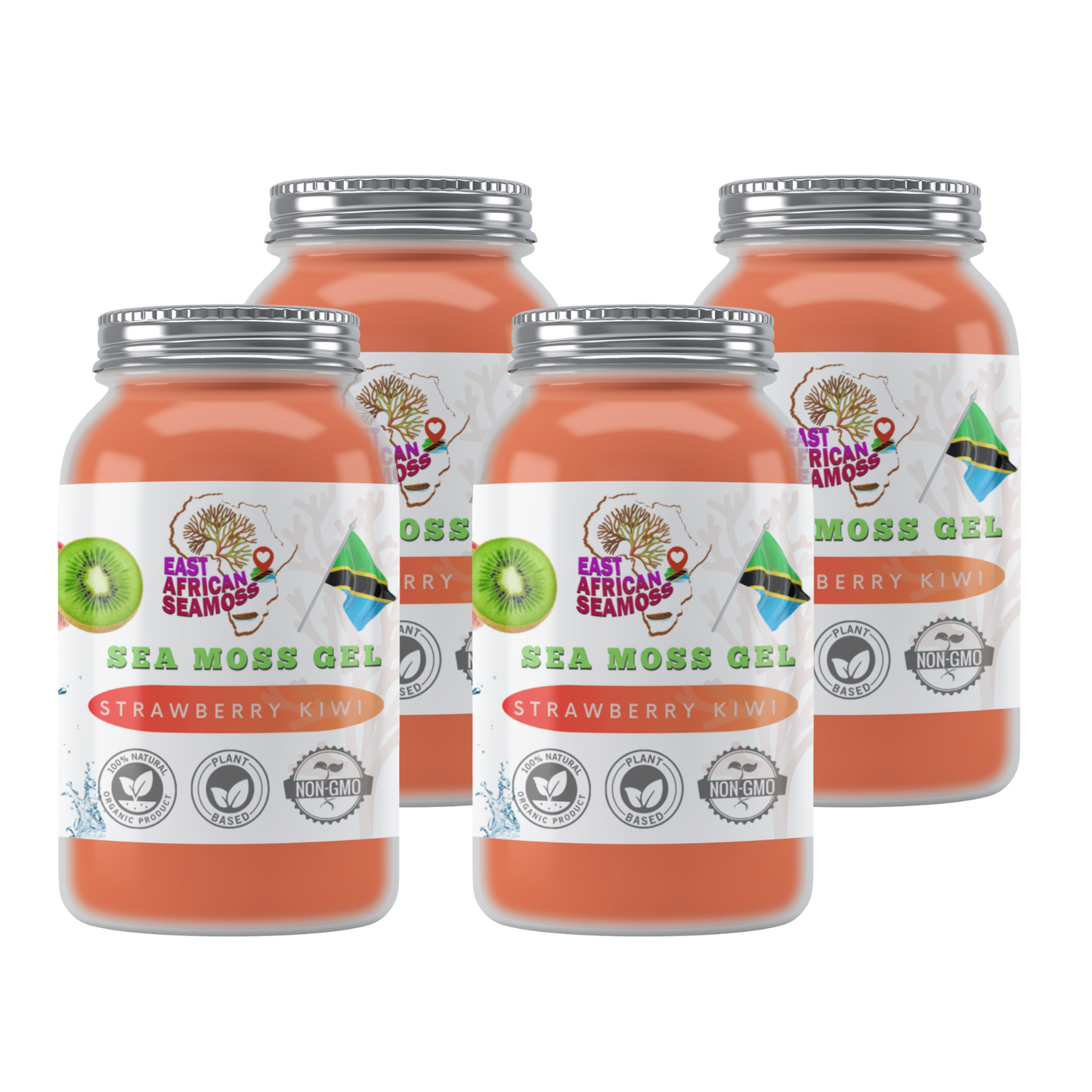 Strawberry Kiwi East African Sea Moss Gel (flavored)
