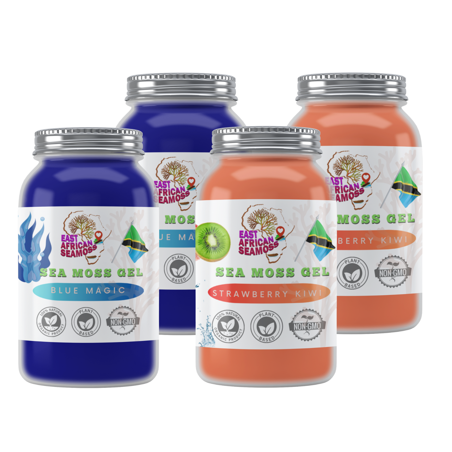 New Flavor Variety Pack (2 Blue Magic + 2 Strawberry Kiwi)