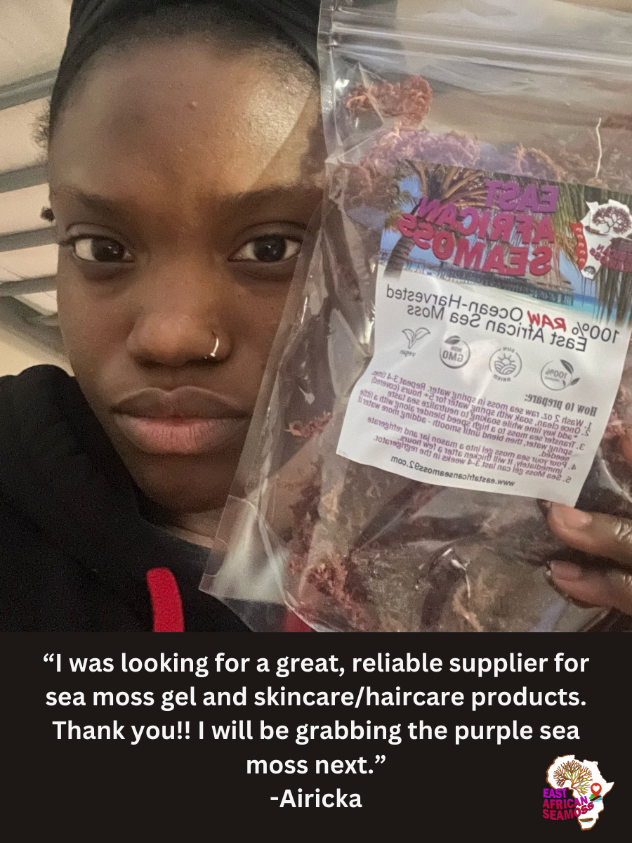 RAW Rainbow/Purple Sea Moss (4 oz.)