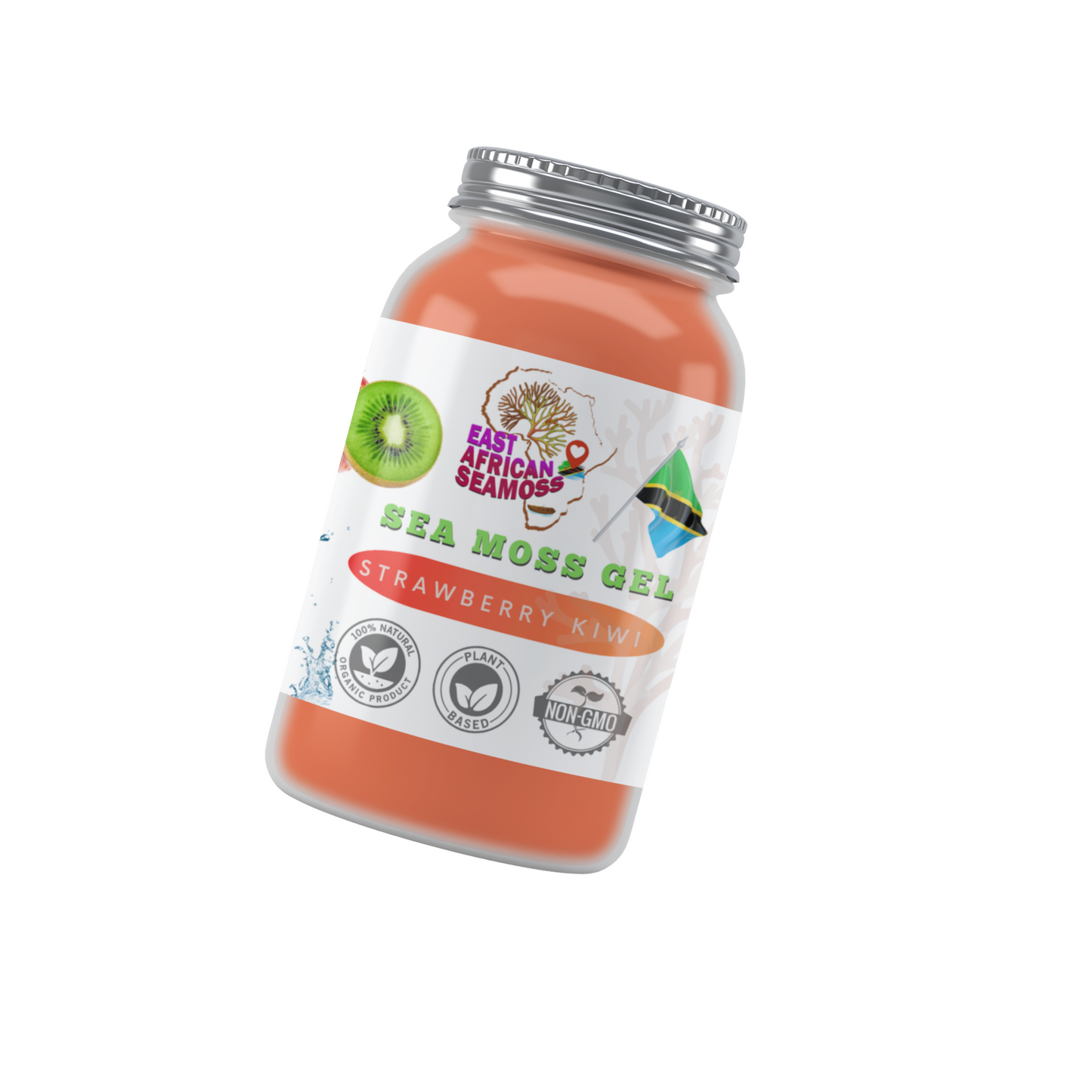 Strawberry Kiwi East African Sea Moss Gel (flavored)