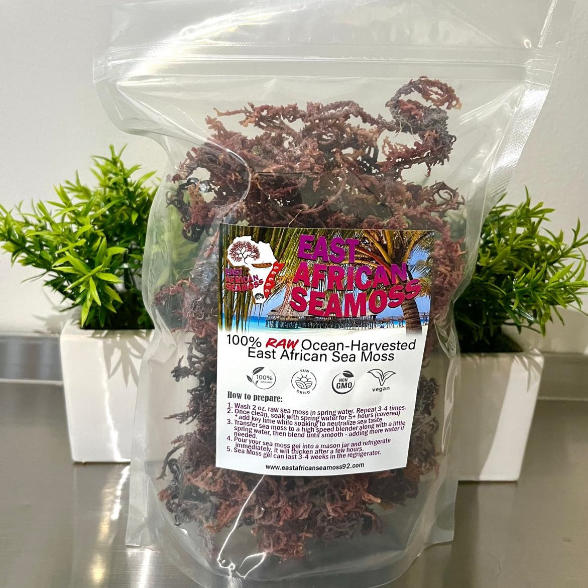 RAW Rainbow/Purple Sea Moss (4 oz.)